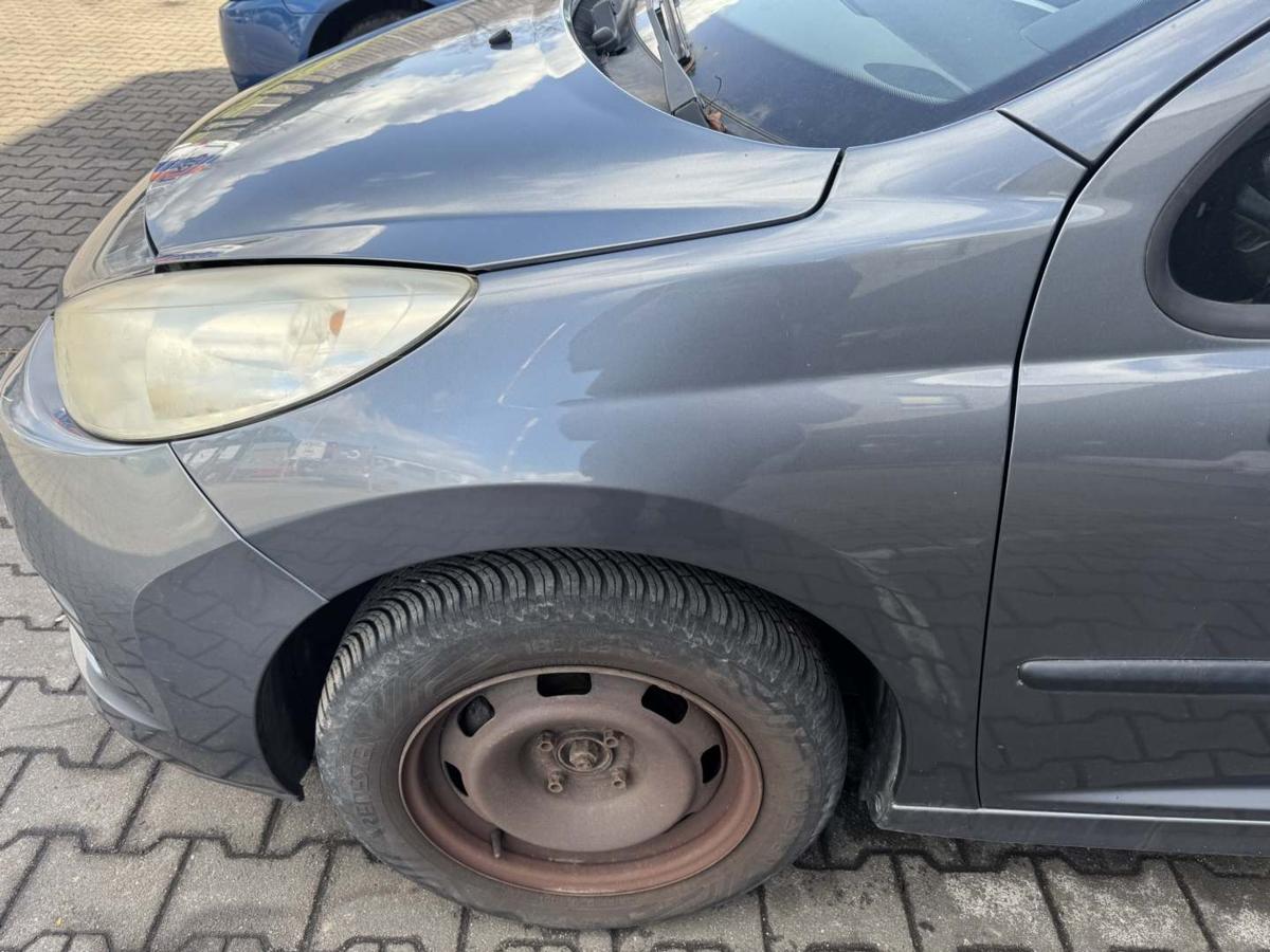 Peugeot 207 original Kotfl&uuml;gel vorn links KTH Thorium Grau Bj.2010